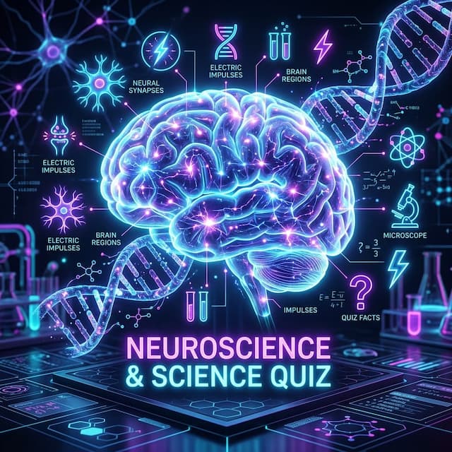 Holographic human brain illuminated by glowing neural synapses, electric impulses, and scientific DNA diagrams