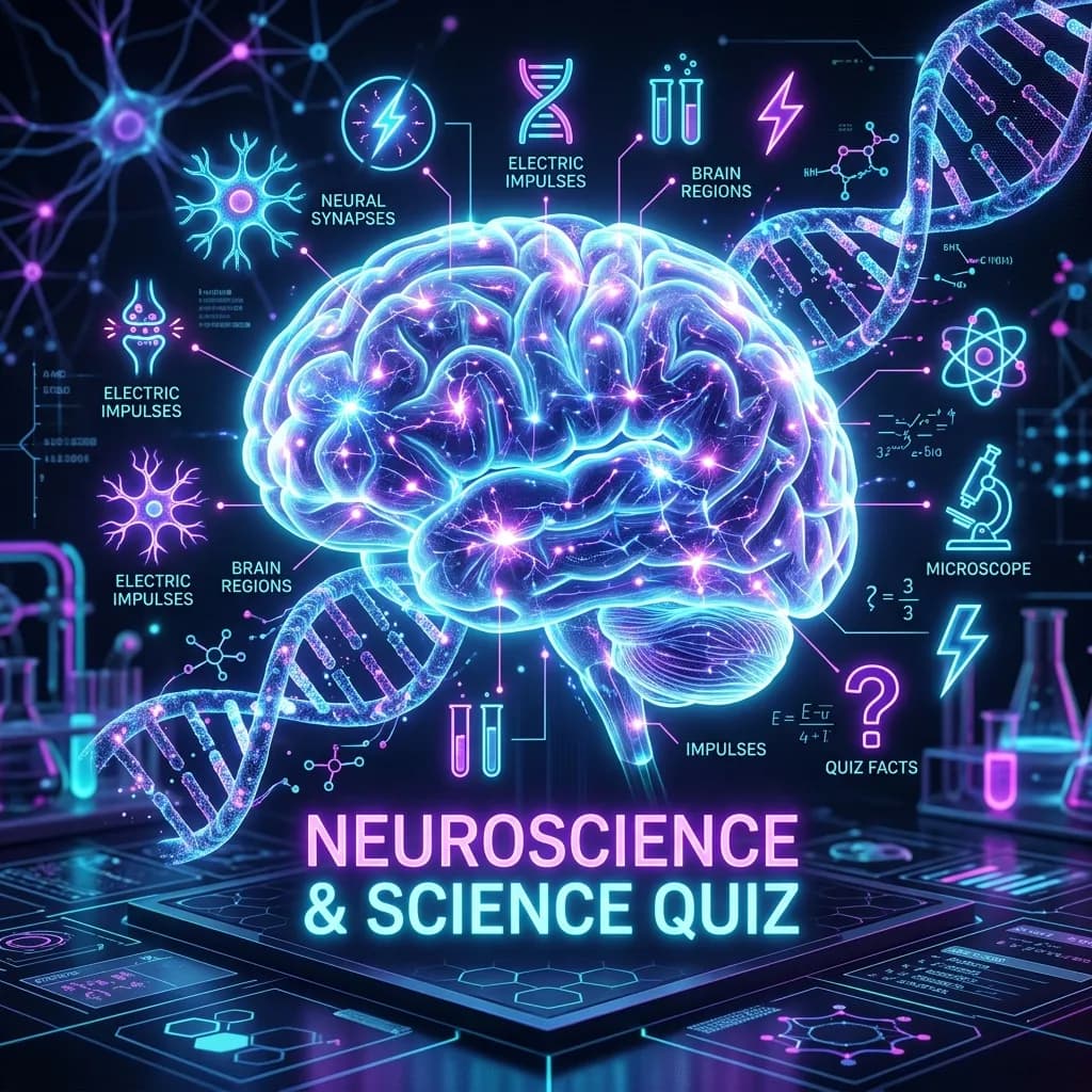 Human brain neural network illustrating cognitive intelligence, logic, and IQ testing